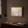 Bomen - Aquarel - Kunst - Natuur Light Box met batterij (Wandlamp) middel -sfeer1