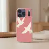 Duiven - Wit - Sierlijk Telefoonhoesje iPhone 17 Pro klein -sfeer2