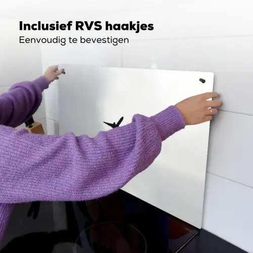 Minimalistisch - Silhouet - Zwart - Vliegtuig Inductie beschemer met haakjes klein -ky-ophangen-nl
