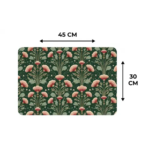 Patroon - Botanisch - Kleurrijk Placemat vinyl groot 368 -specs