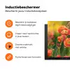 Bloemenveld - Zonnestralen - Oranje Inductie beschermer vinyl 3mm klein -zzzzzzz-td-ups