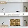 Antiek - Metaallook - Goud keuken achterwand spatscherm klein 900 -voor_na_ES