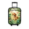 Paard - Bloemen - Vlinders Kinderkoffer - Zwart klein -3d