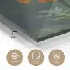 Bloemblaadjes - Afrikaan - Oranje - Wazig plexiglas 5mm klein -sfeer2