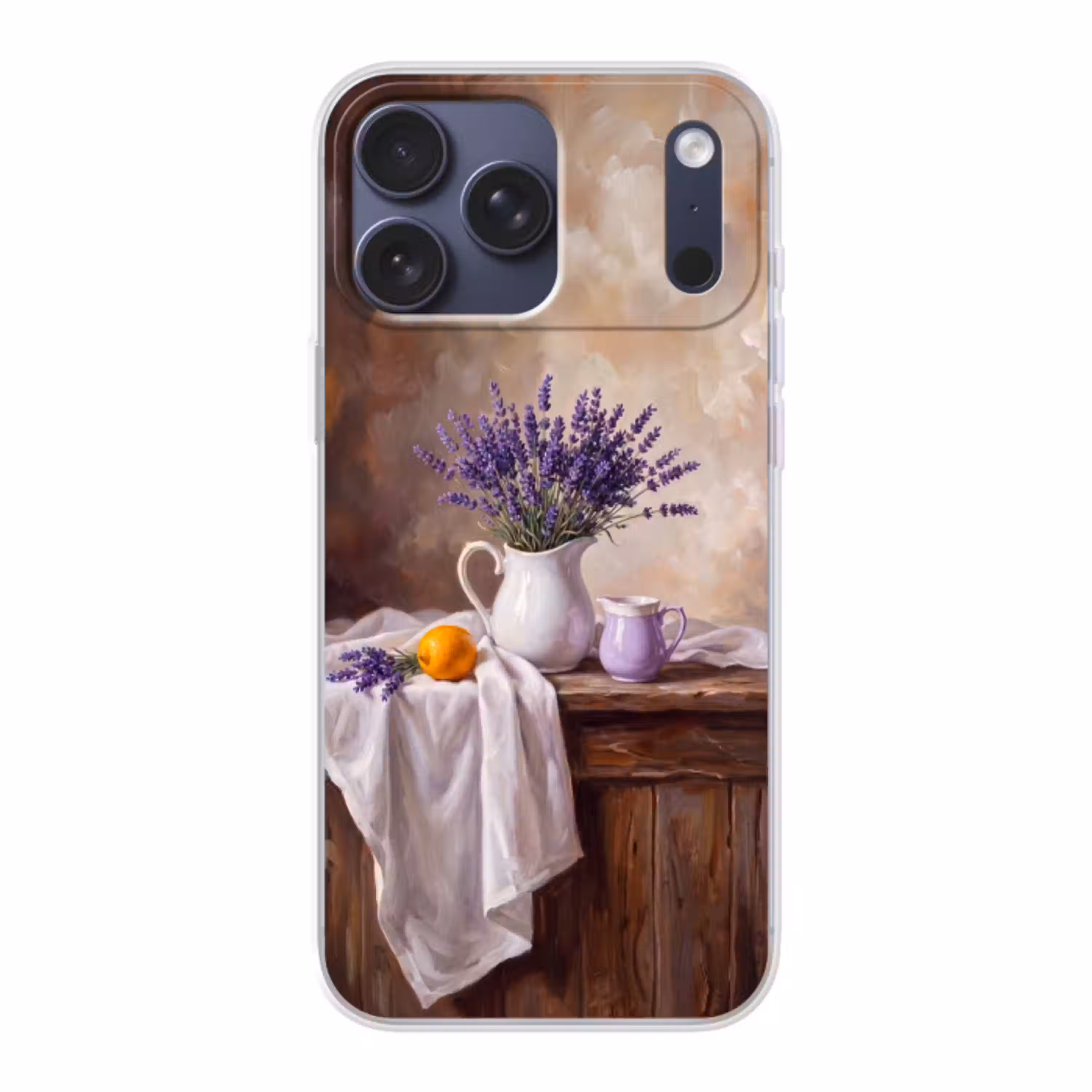 Bloemen - Stilleven - Paars Telefoonhoesje iPhone 17 Pro Max klein -3d