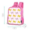 Geel - Roze - Katten - Wit Kinderrugzak - Roze middel 863 -productfoto_formaten