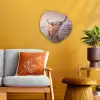 Schotse hooglanders - Licht - Lucht - Natuur Wandcirkel Organisch Forex 3mm klein -sfeer4
