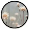 Strobloemen - Wit - Daglicht Fotolijst rond zonder passe partout klein -3d