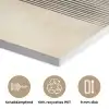 Boog -  Strepen - Minimalistisch - Zwart PET vilt klein -closeup_DE