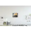 Ontbijt - Koppel - Ei - Brood textielposter latten blank klein -kinderkamer