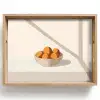 Mand - Fruit - Minimalistisch - Oranje Dienblad Rechthoek middel -z3d_shopping