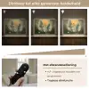 Bloemen - Bladeren - Zon - Groen Light Box met batterij (Wandlamp) middel -USP_dimbaarNL