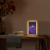 Koraal - Vis - Oranje - Zee Light Box met kabel (Tafellamp) klein -sfeer4