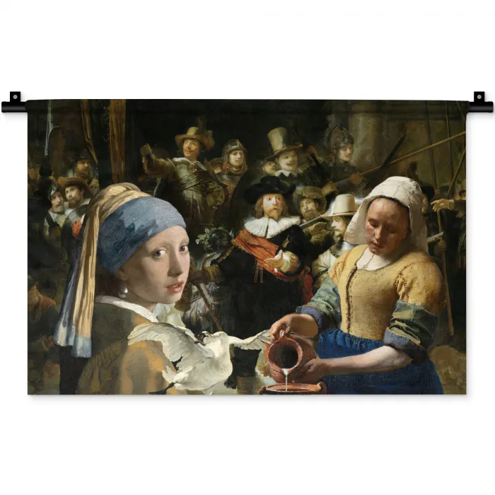 Schilderij - Oude Meesters - Zwaan Wandkleed katoen klein -zz3d