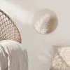 Veer - Minimalistisch - Roze Wandcirkel kunststof plaat 5mm dik klein -sfeer5