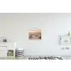 Pier - Zonsondergang - Strand textielposter latten blank klein -kinderkamer