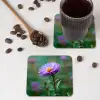 Aster - Paars - Bloem - Blaadjes onderzetter kurk middel -sfeer2