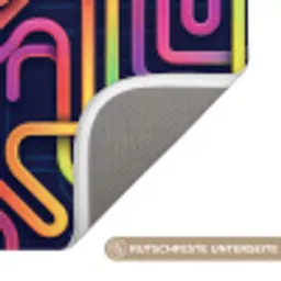 Retro - Abstract - Neon Badmat klein -USP_AntislipDE
