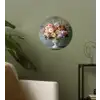 Orchidee - Boeket - Vaas - Bloemen Wandcirkel behangsticker klein -sfeer2