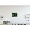 Planten - Jungle - Bladeren - Tropisch textielposter latten blank klein -kinderkamer