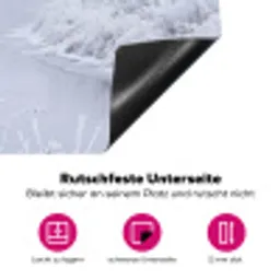 Rivier - Sneeuw - Bos - Winter - Schilderachtig Inductie beschermer vinyl 3mm klein -zzzzzzz-lf-onderkant