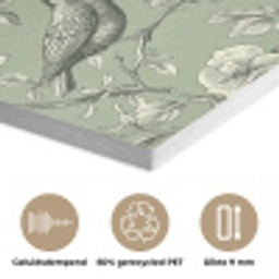Klassiek - Botanisch - Groen PET vilt klein 837 -closeup_NL