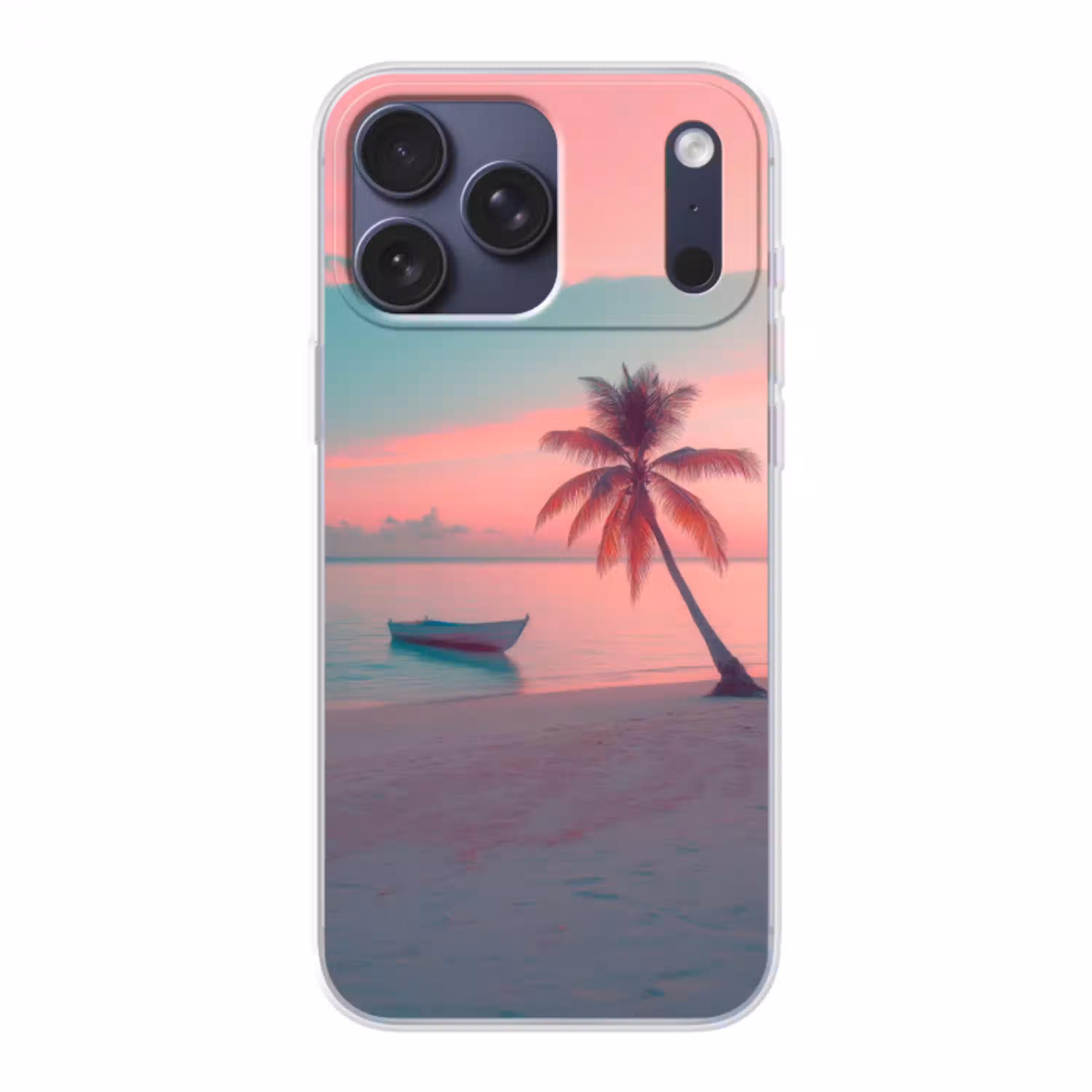 Zee - Boot - Zonsondergang Telefoonhoesje iPhone 17 Pro Max klein -3d