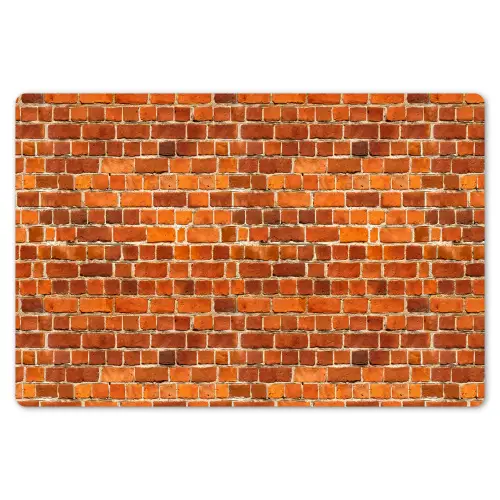 Bakstenen - Muur - Rood Placemat vinyl groot 368 -zzsfeer1_Kitchenyeah-website