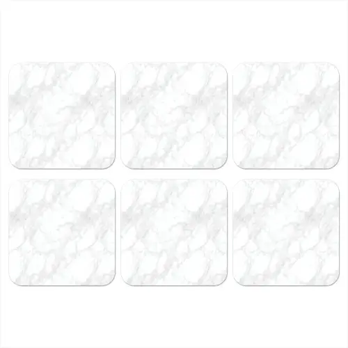 Minimalistisch - Wit - Grijze aders onderzetter kurk middel 366 -3d