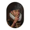 Willem van Oranje - Adriaen Thomasz - Sigaretten - Rook Wandcirkel Ovaal Forex klein -3d