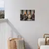 Houten - Lepels - Rijst - Zaden tuinposter los doek klein -sfeer8