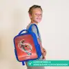Voetbal - Jongen - Rood - Lichtcirkel Kinderrugzak - Blauw middel -sfeer3_NL