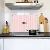 Nice - Strepen - Roze Inductie beschemer met haakjes klein -sfeer2