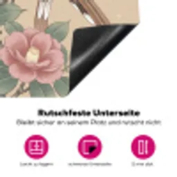 Bloemen - Vogels - Bloemen Inductie beschermer vinyl 3mm klein -zzzzzzz-lf-onderkant