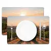 Wijngaard - Zonsondergang - Landschap Placemat vinyl groot -zzsfeer2_Kitchenyeah-website