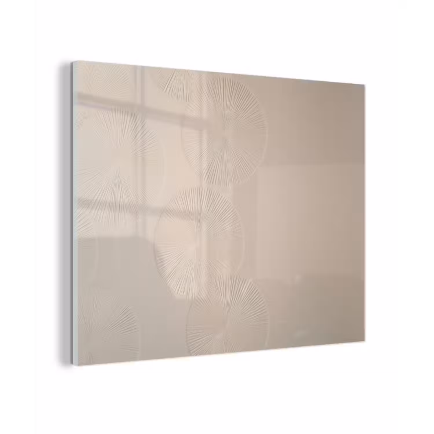Glas schilderij - Japandi - Beige - Modern