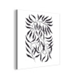 Bladeren - Planten - Bohemian - Wit - Abstract aluminium wit klein -3d