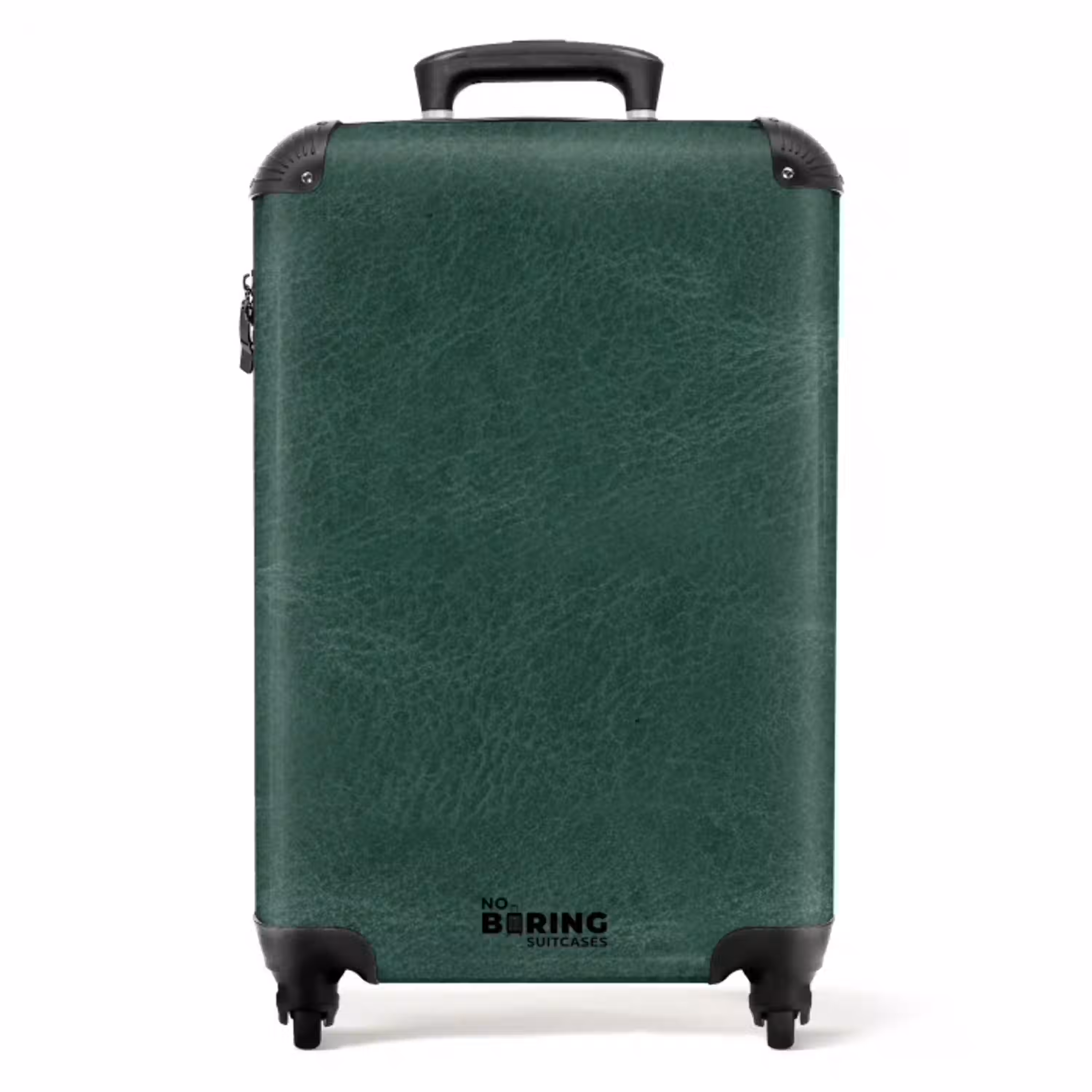 Lederen look midden groen NBS - Handbagage koffer - Volwassenen Unisex middel -productfoto_recht