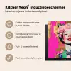 Bloemenkroon - Goud - Vrouw - Portret Inductie beschermer vinyl 3mm middel -sfeer2
