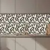 Elegant - Patroon - Zwart - Beige keuken achterwand 2 middel 871 zz_3dshopping