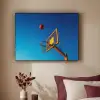 Basketbal -  Lucht - Ring Textielframe zwart klein -sfeer1