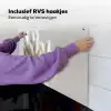 Pluimen - Beige - Minimalistisch Inductie beschemer met haakjes middel -ky-ophangen-nl