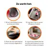 Lollies - Hartjes - Roze Inductie beschermer vinyl 3mm klein -zzzzzzz-td-werking