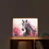 Paard - Dieren - Meisje - Roze Light Box met batterij (Wandlamp kind) middel -sfeer1_kind
