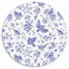 Birds - Flowers - Blue Wandcirkel plexiglas klein 852 -3d
