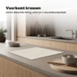 Zandkleurig - Modern - Egaal Inductie beschermer vinyl 3mm middel 274 -sfeer1