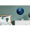 Kwal - Lichtgevend - Tentakels - Blauw Wandcirkel aluminium klein -slaapkamer
