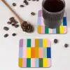 Stroken - Blauw - Patroon - Abstract onderzetter kurk middel -sfeer2