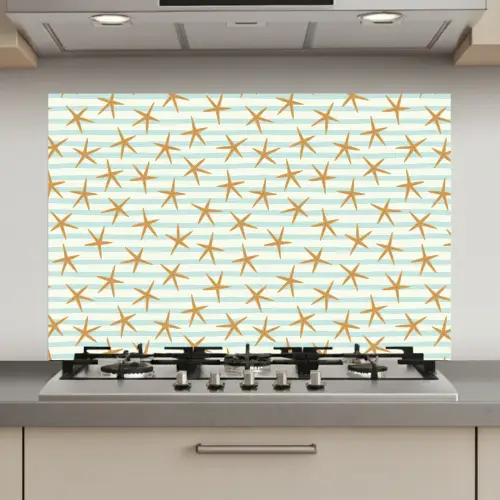 Zee - Ster - Strepen - Blauw keuken achterwand spatscherm klein 900 -3d_website