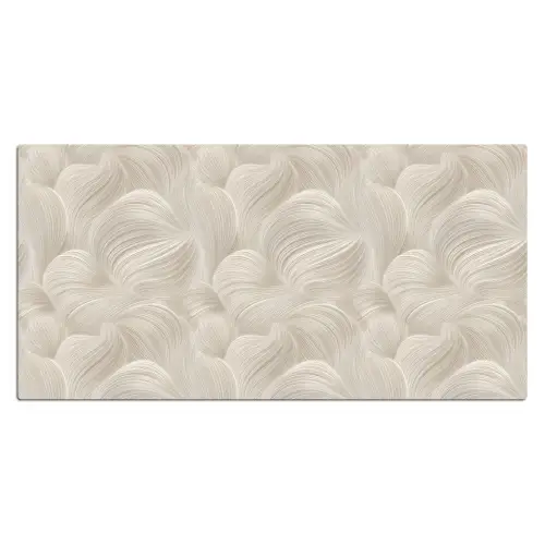 Lijnen - Waaier - Beige Muismat XXL klein 681 -3d_leeg